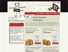 Tablet Screenshot of dormroomcookies.com